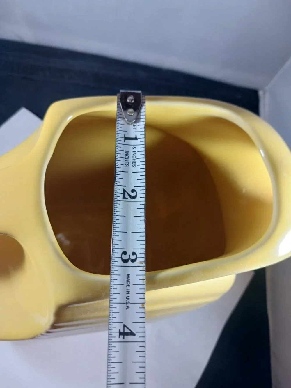 Fiestaware Large Disc Pitcher Ceramic Yellow Fiesta 67oz